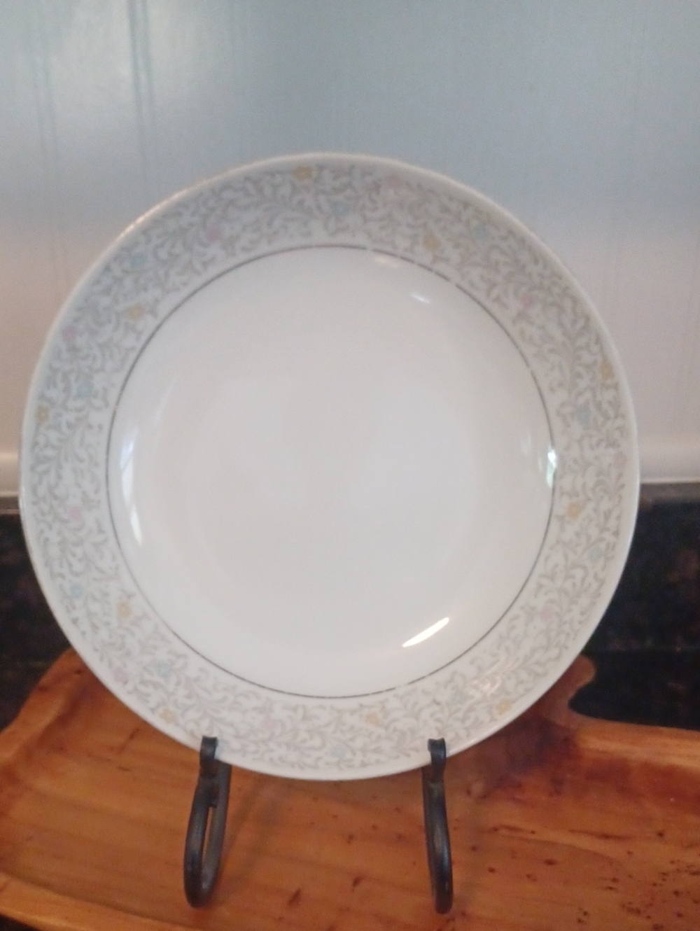 Vintage Kyoto Fine China Prelude 12" Chop Plate Round Serving Platter Japan